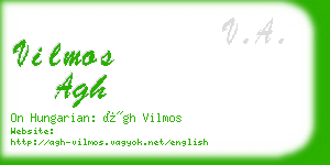 vilmos agh business card